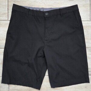 Puma Performance Stretch Golf Shorts Men's Black Grip Waistband Links Preppy 34